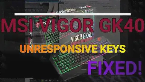 КАК ИСПРАВИТЬ, не реагируют клавиши игровой клавиатуры MSI GK40!!!