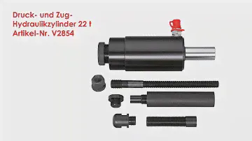 VIGOR Druck- und Zug-Hydraulikzylinder 22 t V2854
