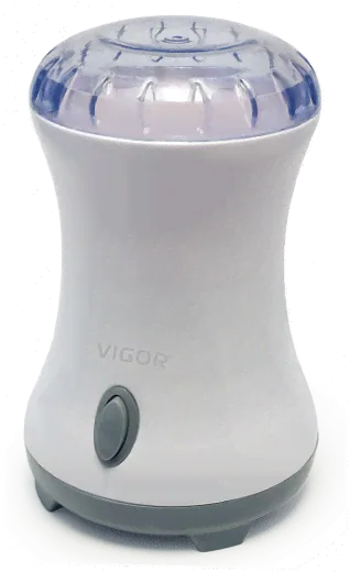 Кофемолка Vigor HX-3440, мощность 160 Вт, рабочая ёмкость на 85 грамм кофейных зерен, нож из нержавеющей стали, пластиковый корпус-0