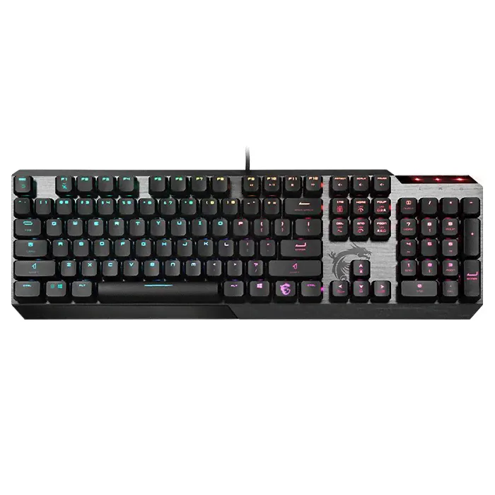 Клавиатура проводная MSI Vigor GK50 Low Profile RU, USB черный